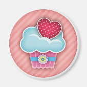 Cupcake Heart Magnet (Vorne)