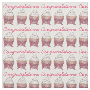 Cupcake Herzlichen Glückwunsch Baby Brautparty Cak Stoff