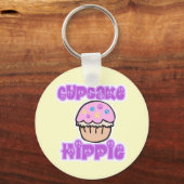 Cupcake Hippie Schlüsselanhänger (Vorderseite)