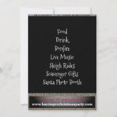 Cupcake Holiday Weihnachten Party Einladung (Rückseite)