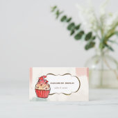 Cupcake Hörbäckerei ,Aquarellpinsel Stroke Visitenkarte (Stehend Vorderseite)