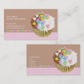 Cupcake-Hörkarte Visitenkarte (Vorne/Hinten)