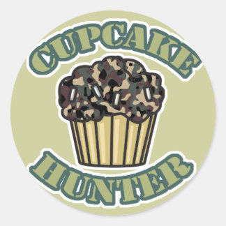 Cupcake Hunter Runder Aufkleber