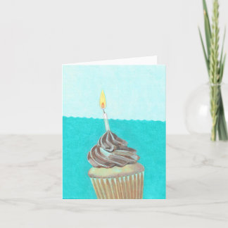 Cupcake im Wasser Karte