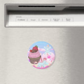 Cupcake Kackend Einhörner Magnet (In Situ (Geschirrspüler))