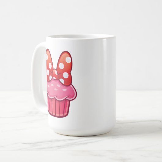 Cupcake Kaffeetasse (Vorderseite Links)
