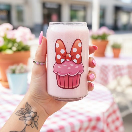 Cupcake kann Glas