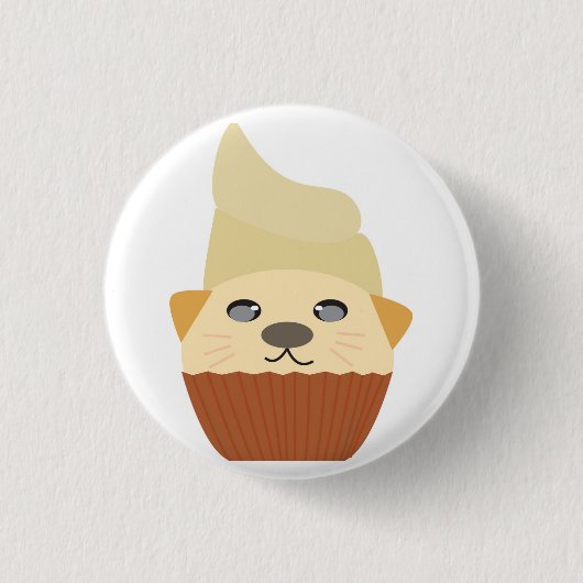 Cupcake Katty Button (Vorderseite)