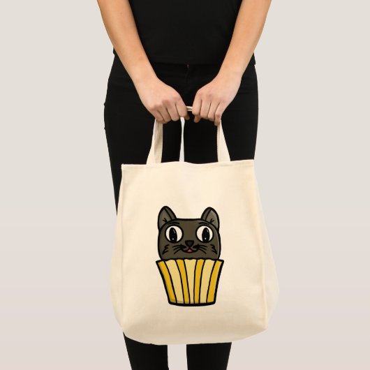 Cupcake-Katze Peekaboo Tragetasche (Vorderseite (Produkt))