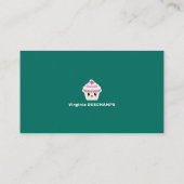 Cupcake Kawaii für Konditorei Koch Visitenkarte (Rückseite)