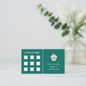 Cupcake Kawaii Loyalty Card Visitenkarte (Stehend Vorderseite)
