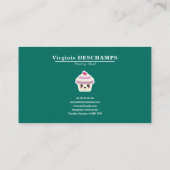 Cupcake Kawaii Loyalty Card Visitenkarte (Rückseite)