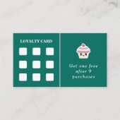 Cupcake Kawaii Loyalty Card Visitenkarte (Vorderseite)