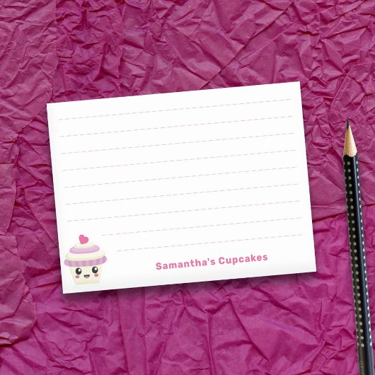 Cupcake Kawaii Post-it Klebezettel