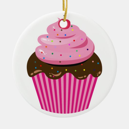 Cupcake Keramikornament (Vorne)