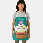 Cupcake Kids NAME Backapresse Retro Schürze (Insitu)
