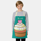 Cupcake Kids NAME Backapresse Retro Schürze (Getragen)