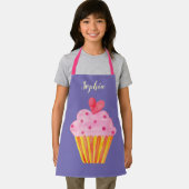 Cupcake Kids NAME Backen Schürze Aquarelltonretro (Insitu)