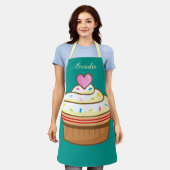 Cupcake Kinder NAME Backen Schürze Retro (Getragen)