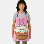 Cupcake Kinder NAME Backen Schürze Retro (Insitu)