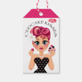 Cupcake Kisses Personal Version Geschenktag Geschenkanhänger (Vorderseite)