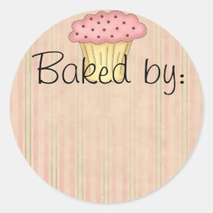 Cupcake Kitchen Label Runder Aufkleber