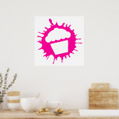 Cupcake-Kleckser Poster (Küche)