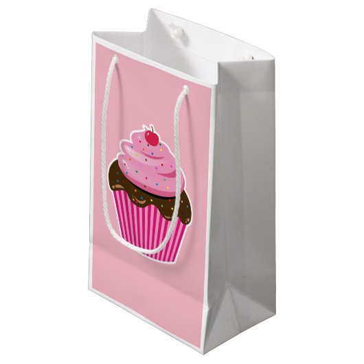 Cupcake Kleine Geschenktüte (Vorderseite Schrägansicht)