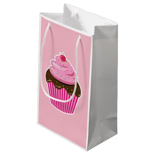 Cupcake Kleine Geschenktüte (Rückseite Schrägansicht)
