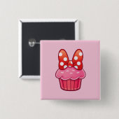 Cupcake-Knopf Button (Vorne & Hinten)