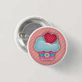 Cupcake-Knopf Button (Vorne & Hinten)