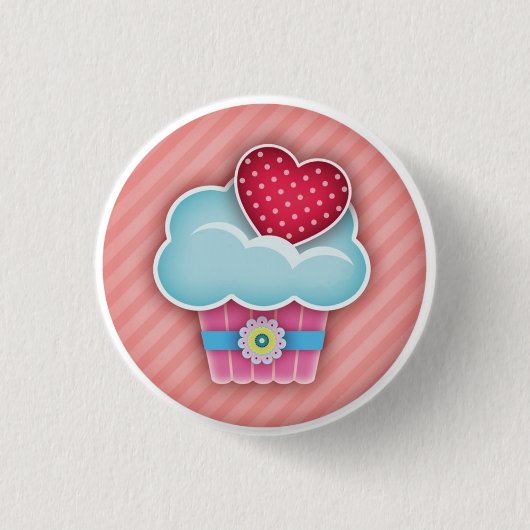 Cupcake-Knopf Button (Vorderseite)