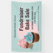 Cupcake Konditorei Kirche Fundraiser Bake Sale Banner (Vertikal)