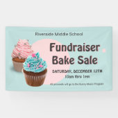 Cupcake Konditorei Kirche Fundraiser Bake Sale Banner (Horizontal)