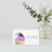Cupcake Konditorei Koch Bäckerei Business Card Visitenkarte (Stehend Vorderseite)