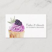 Cupcake Konditorei Koch Bäckerei Business Card Visitenkarte (Vorderseite)