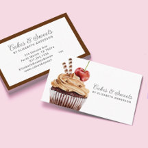 Cupcake Konditorei Koch Bäckerei Business Card