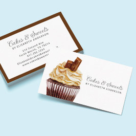Cupcake Konditorei Koch Bäckerei Business Card Visitenkarte