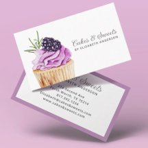 Cupcake Konditorei Koch Bäckerei Business Card