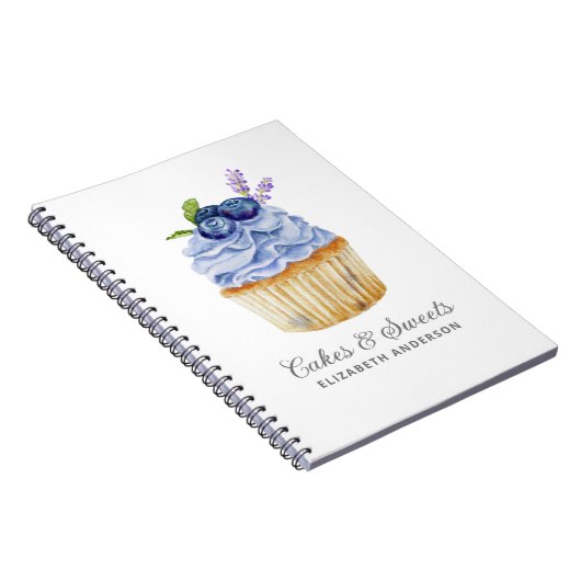 Cupcake Konditorei Koch Bäckerei Notebook Notizblock (Rechte Seite)