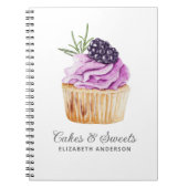 Cupcake Konditorei Koch Bäckerei Notebook Notizblock (Vorderseite)