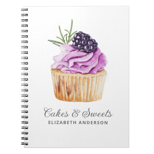 Cupcake Konditorei Koch Bäckerei Notebook Notizblock (Vorderseite)