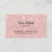 Cupcake Konditorei Koch Bäckerei Rose Gold Glitzer Visitenkarte (Rückseite)