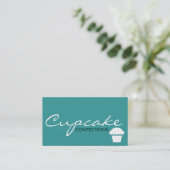 CUPCAKE Konfektionen (farblich anpassbar) Visitenkarte (Stehend Vorderseite)