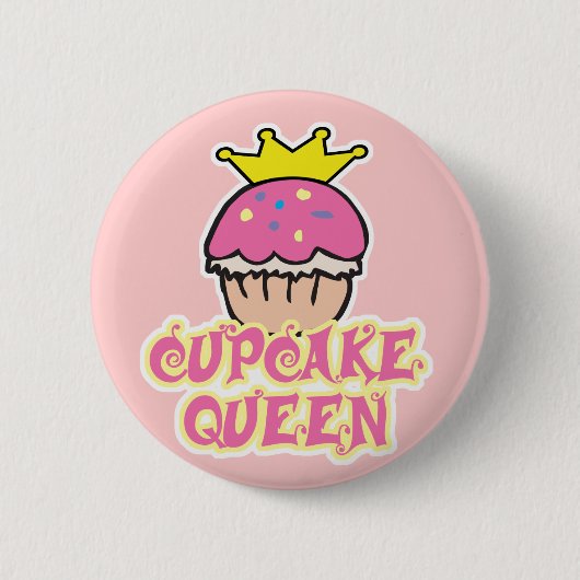 Cupcake-Königin Button (Vorderseite)