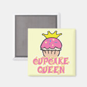 Cupcake-Königin Magnet (Vorderseite/Rückseite)