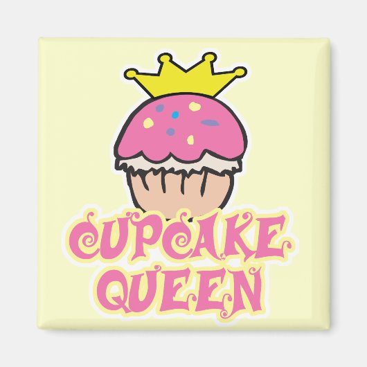 Cupcake-Königin Magnet (Vorne)