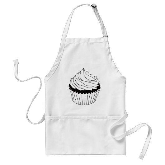 Cupcake-Kritzeleien Schürze (Vorne)