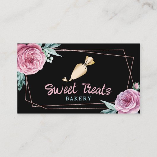 Cupcake Kuchen Backwaren Konditorei Koch Modernes Visitenkarte (Vorderseite)