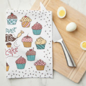 Cupcake Küchentuch (Viertel Falte)